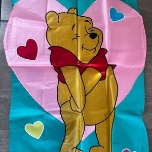 Vintage Winnie the Pooh Valentine’s Day Flag 1997